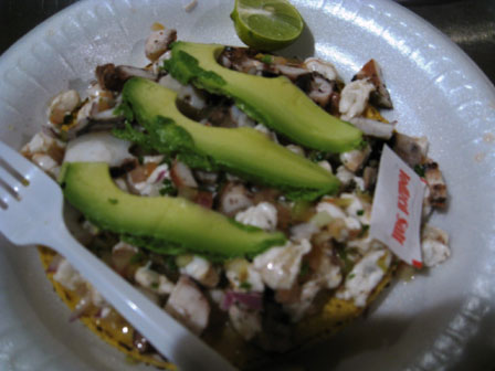 ceviche tostada