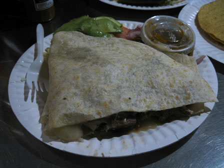 lengua quesadilla